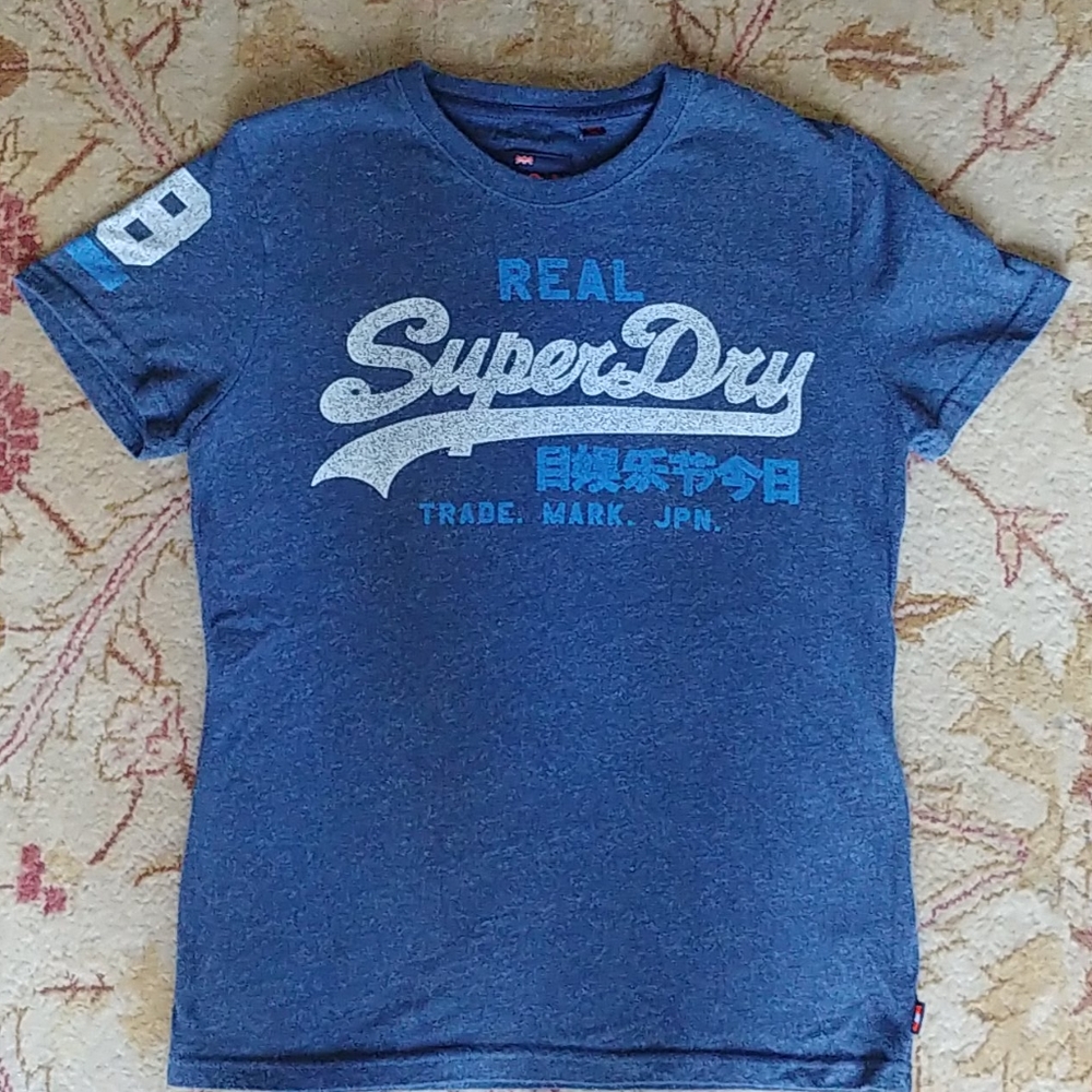 Men's Navy Blue "Super Dry"  Tee Shirt